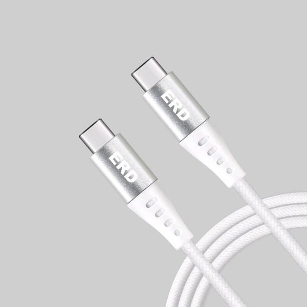 ERD UC-216 USB-C TO C Metle Data Cable - White