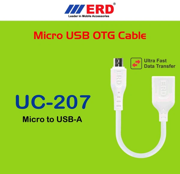 ERD UC - 207 MICRO USB OTG CABLE - White