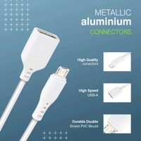ERD UC-207 Micro USB OTG Cable - White