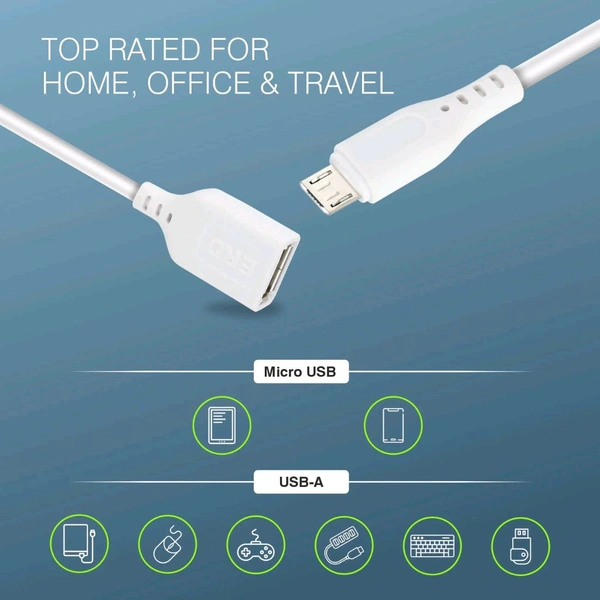 ERD UC-207 Micro USB OTG Cable - White