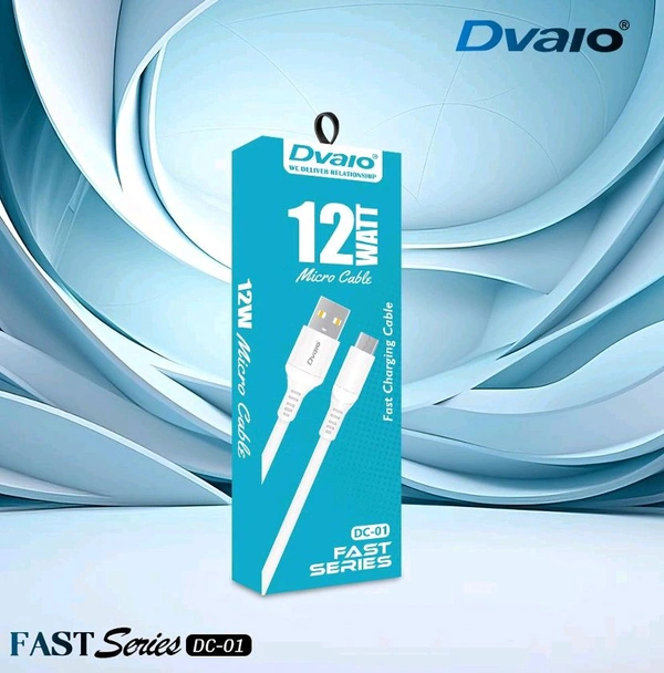 Dvaio DC-01 PREMIUM MICRO USB CABLE  - White
