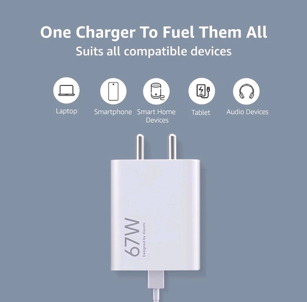 MI (XIAOMI) MI Xiaomi 67W Fast Charger  - White