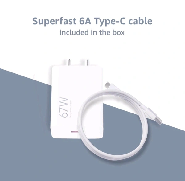 MI (XIAOMI) MI Xiaomi 67W Fast Charger  - White