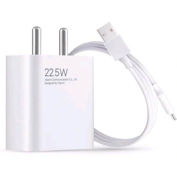 MI (XIAOMI) MI Xiaomi 22.5W Fast Charger with USB-C Cable - White