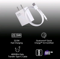 MI (XIAOMI) MI Xiaomi 22.5W Fast Charger with USB-C Cable - White