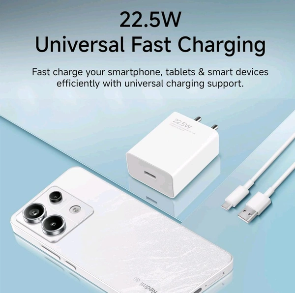 MI (XIAOMI) MI Xiaomi 22.5W Fast Charger with USB-C Cable - White