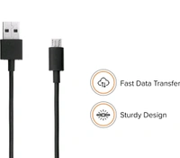 MI (XIAOMI) MI Type B/Micro USB 120cm fast Charging Cable  - Black