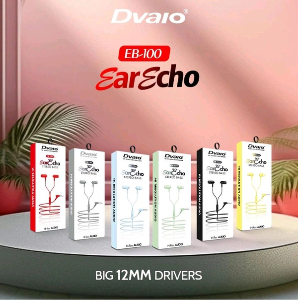 Dvaio EB -100 EARPHONE (12MM DRIVERS) Audio Bliss - Mixed