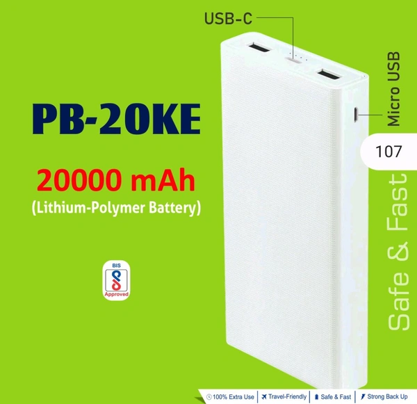 ERD PB - 20KE 20000MAH POWER BANK  - Black