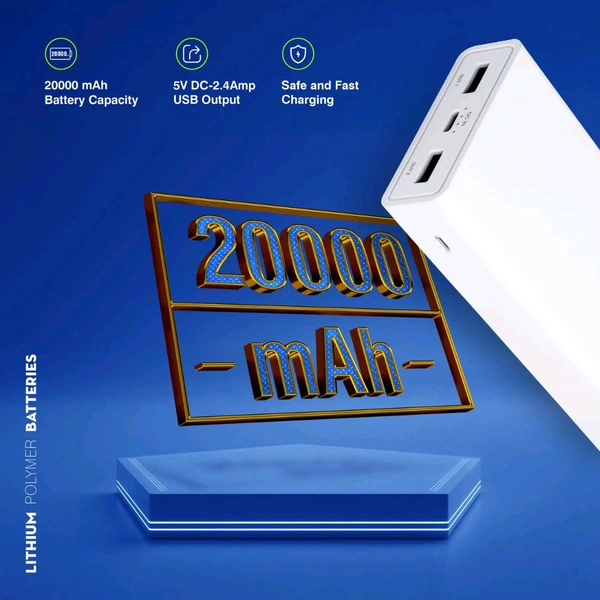 ERD PB-20KE Power Bank 20000 mAh - White