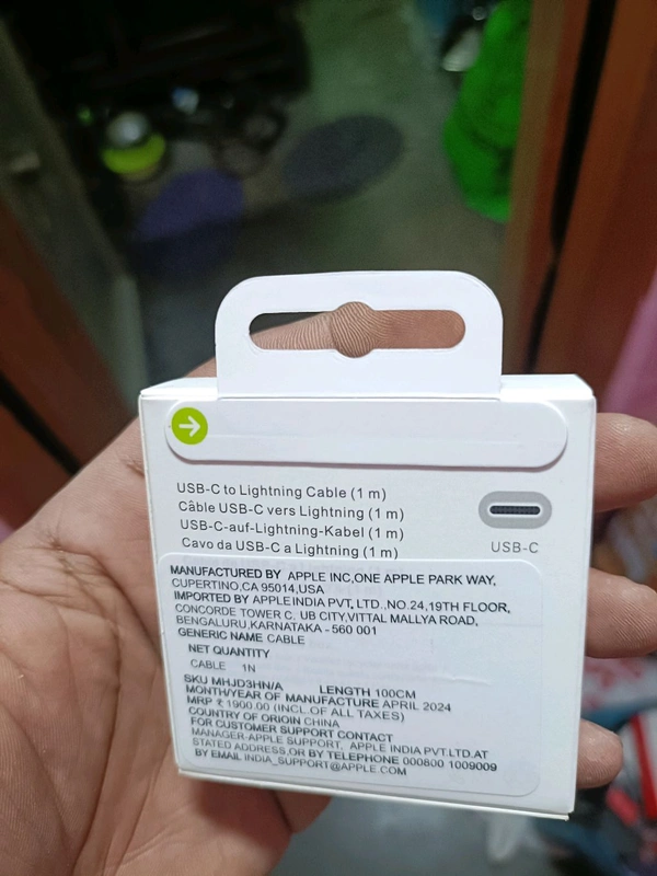Apple C To Lightning 1st Copy Premium Cable