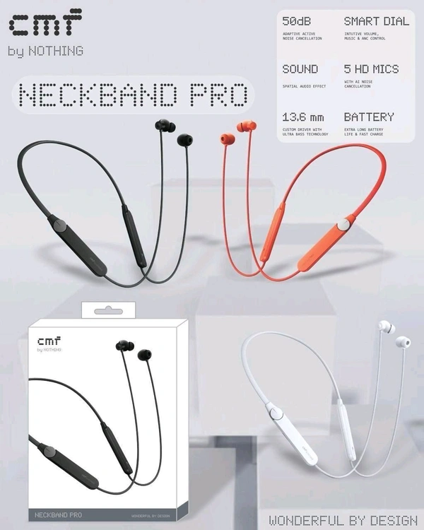 CMF , ONEPLUS, REALME COPY MAGNET ON OFF NECKBAND  - Mixed