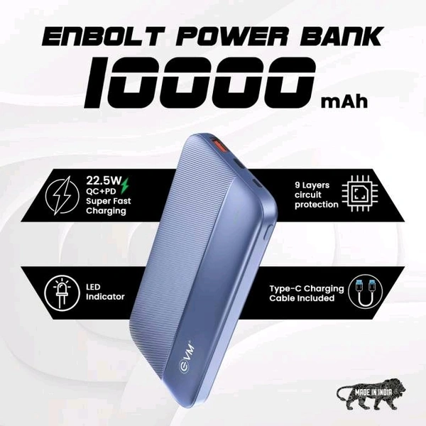 EVM ENBOLT 10000 MAH POWER BANK
