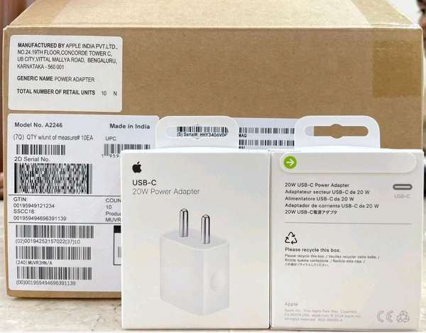 Apple 20W Original Adaptor  - White