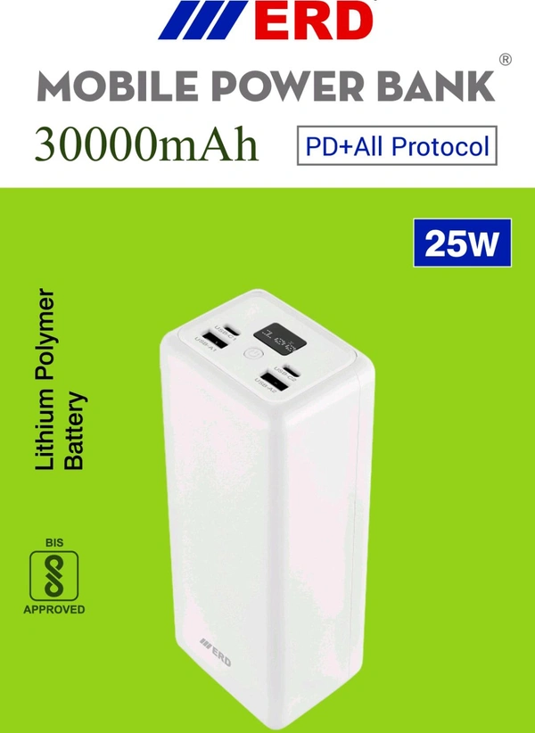 PB - 192 (25w PD + All Protocol) 30000MAH POWER BANK 