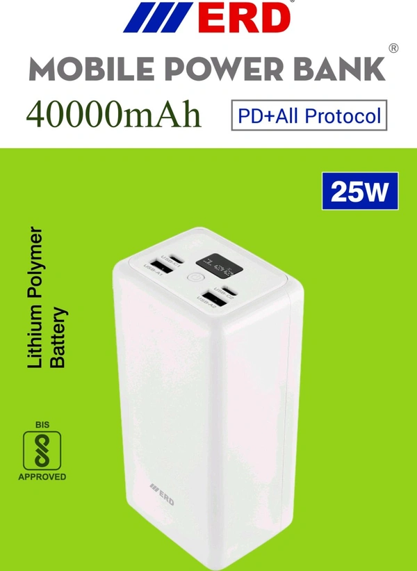 PB - 193 (25w PD + All Protocol) 40000MAH POWER BANK 