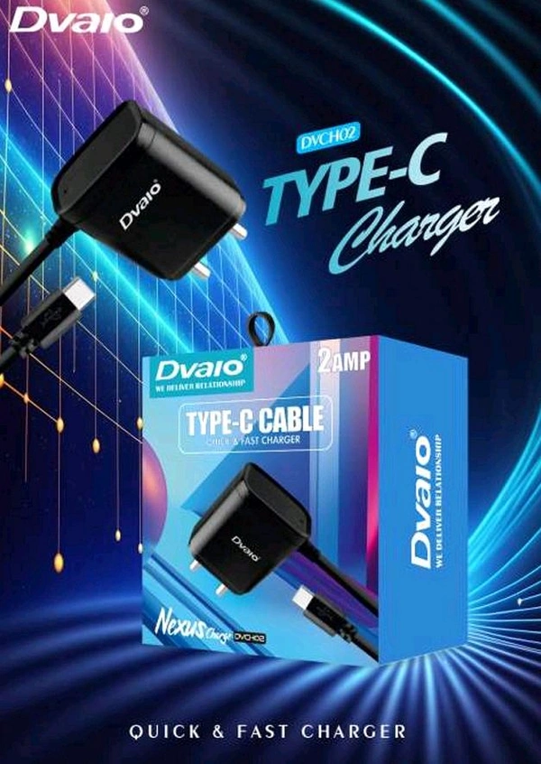 DVCH- 02 2 Amp Type -C CHARGER - Black