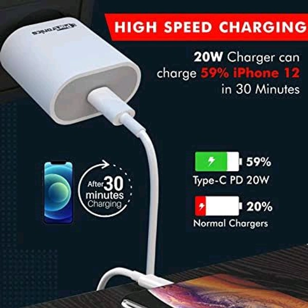 PORTRONICS  Adapto 20 Type C 20w Charger for Android,iPhone 