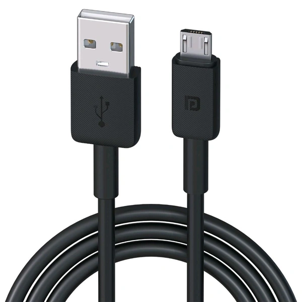 PORTRONICS  Konnect Link Micro USB Fast Charging Cable with 3.0A Output, 480Mbps Data Transfer, 1M Length