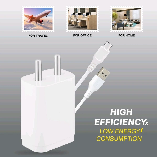 ERD TC-204 CHARGER USB C WHITE 15W - White