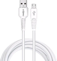 FRONTECH 12W / 2.4A Fast Charging USB to V8 Data - White