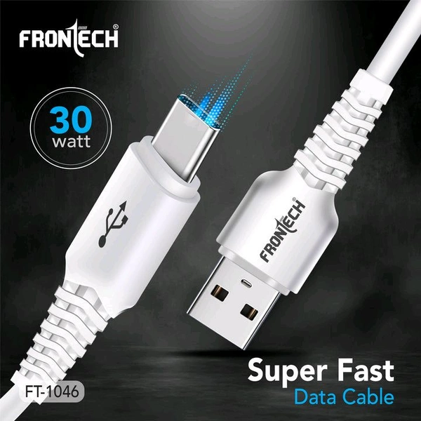 FRONTECH Super Fast 30W USB to Type-C Charging & Data Cable | 1.0 Meter |
