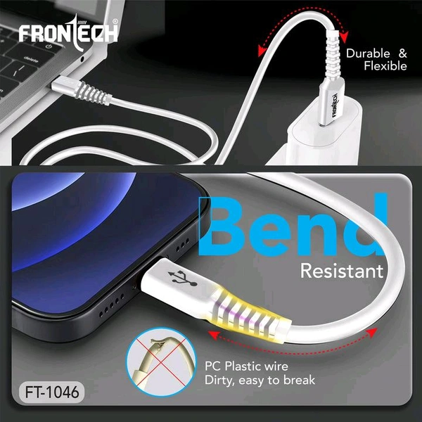 FRONTECH Super Fast 30W USB to Type-C Charging & Data Cable | 1.0 Meter |