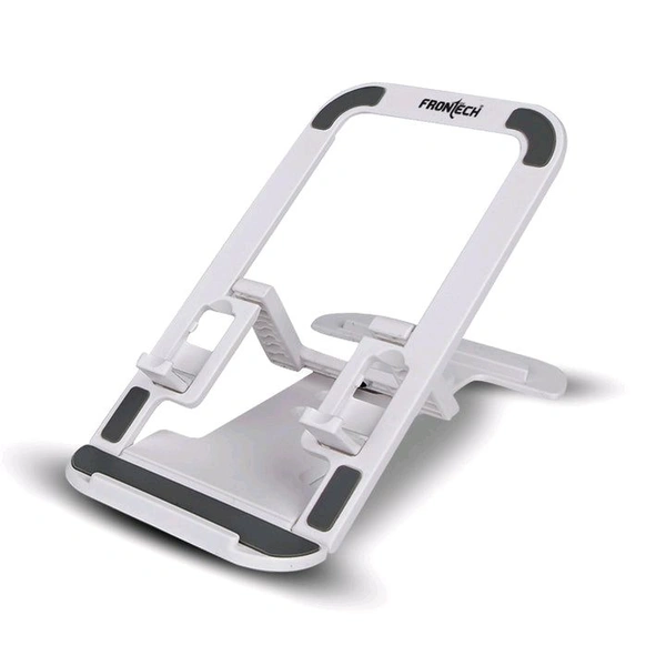 FRONTECH Frontech Mobile Phone Stand Holder, 4-Level Adjustable, Durable ABS Design with Rubber Pads