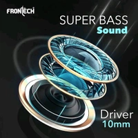 FRONTECH Wired in Ear Earphone with Mic, 3.5 mm Jack Connectivity, 10 mm Drivers and Speaker 6U++ for HD Audio Quality - Blue