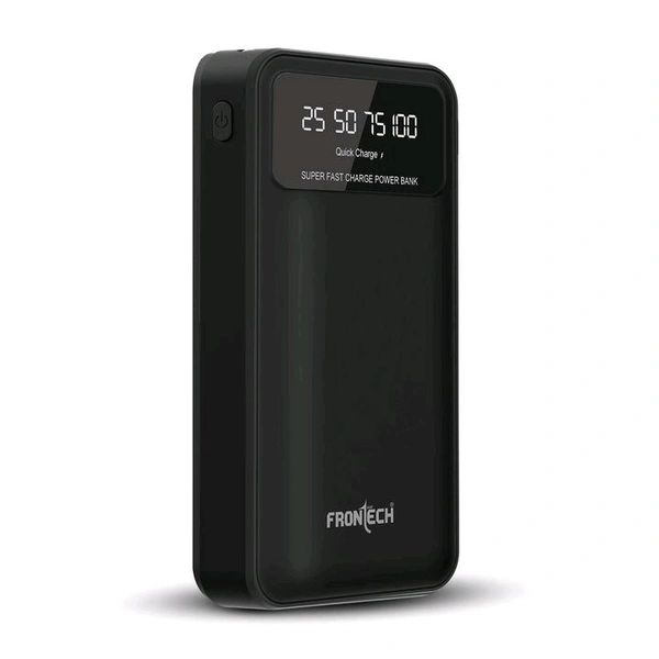 FRONTECH 20000 mAh Li-Polymer Power Bank with LED Indicator, Dual USB (PB-0008)