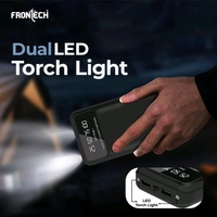 FRONTECH 20000 mAh Li-Polymer Power Bank with LED Indicator, Dual USB (PB-0008)