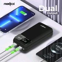FRONTECH 20000 mAh Li-Polymer Power Bank with LED Indicator, Dual USB (PB-0008)