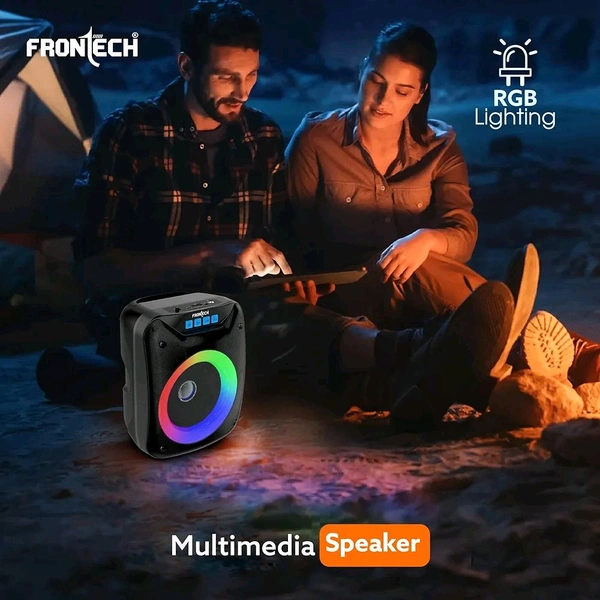 FRONTECH Immerse Yourself in Rich Audio Multi-Media Speaker with BT 5.0 | AUX | MIC | USB | FM (SW-0185)