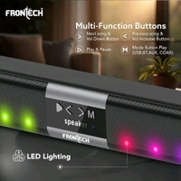 FRONTECH ECHOBAR-192 Soundbar | 40W Dynamic Sound Output | Bluetooth 5.3 for Wireless Connectivity | Multiple Audio Input Options | Compact Design (SW-0192, Black) - Black