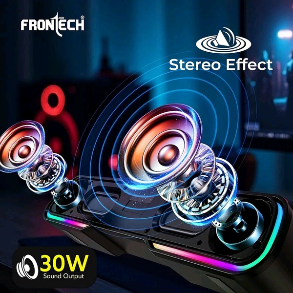 FRONTECH ECHOLITE-181P: Powerhouse 30W Mini Soundbar with RGB & Bluetooth 5.0 – Your All-in-One Audio Solution. (SW- 0181P)