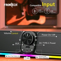 FRONTECH ECHOLITE-181P: Powerhouse 30W Mini Soundbar with RGB & Bluetooth 5.0 – Your All-in-One Audio Solution. (SW- 0181P)