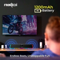 FRONTECH ECHOLITE-181P: Powerhouse 30W Mini Soundbar with RGB & Bluetooth 5.0 – Your All-in-One Audio Solution. (SW- 0181P)