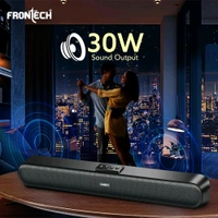 FRONTECH ECHOLITE-191 Mini Soundbar Speaker with Bluetooth 5.0 | 1200mAh Long Battery Life | 30W Sound | TF Card Support | Immersive Sound (Black, SW-0191) - Black