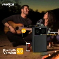 FRONTECH CRUX 1.0 Tower Speaker System - 80W, Bluetooth 5.0, USB|FM, LED Display, 1 Year Warranty, (Black, SW-0161) - Black