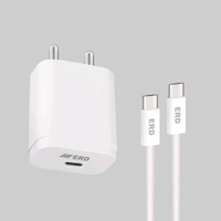 ERD TC-231 CHARGER WITH USB-CTOC IP15 WHT 20W - White