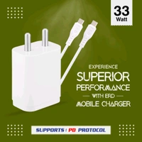 ERD TC-233 CHARGER USB-C TO C PD ADAPTER WHT 33W - White