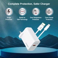 ERD TC-161 CHARGER USB-C WHITE 45W GAN - White