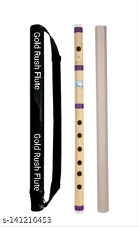 Gold Rush Flute G Tune Scale For Beginners, Students and Learners 17 Inch Flute well Tune Bansuri Name: Gold Rush Flute G Tune Scale For Beginners, Students and Learners 17 Inch Flute well Tune Bansuri Net Quantity (N): 1Charming & Blowing well Tuned G Scale For Beginners, Students, Players and Learner's The Gold Rush Flute is a Manufacturer India's Top Flute is in here Pandit Hari
