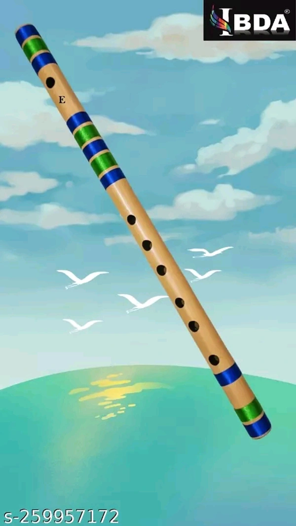 IBDA Beginner Bamboo Bansuri E Scale 7 Holes, Natural Tune with Tanpura A-440HZ, , 15.5inches, Assam Bamboo, Handmade Flute. (40cms)Name: IBDA Beginner Bamboo Bansuri E Scale 7 Holes, Natural Tune with Tanpura A-440HZ, , 15.5inches, Assam Bamboo, Handmade Flute. (40cms)Brand: IBDANet Quantity (N): 1Krishna Indian Bamboo flutes are the one of the oldest musical instruments of India.