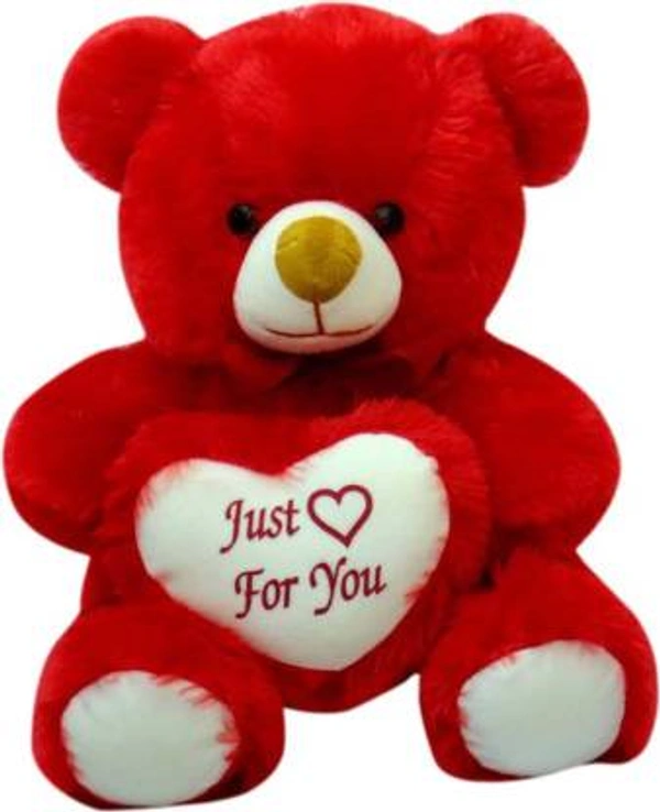Teddy Bear - white & red