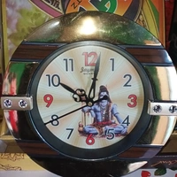 Clock Circle With Lord Shiva Photo