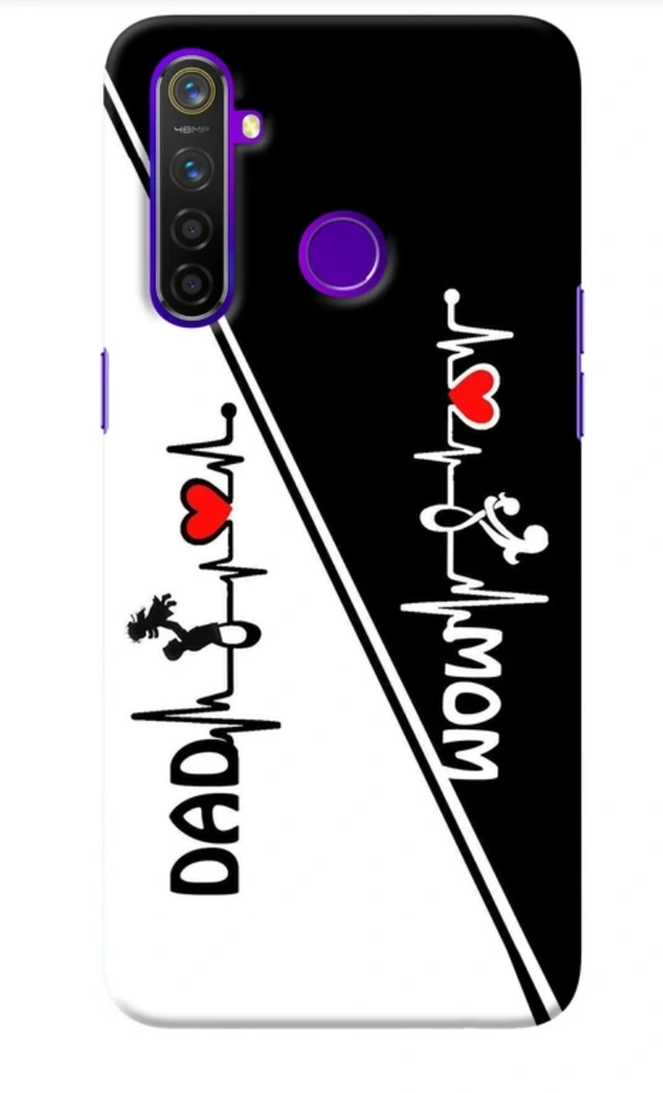 Realme 5 Pro Back Cover Mom Dad - realme 5 pro
