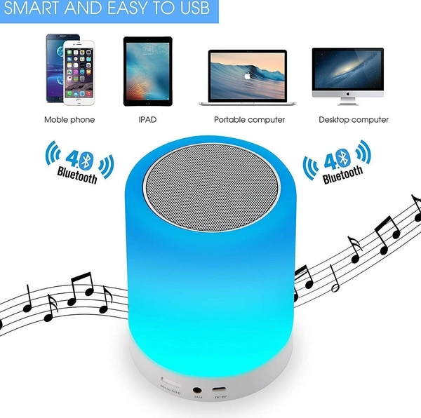 Portable Bluetooth Speaker With Led Light And Your Photo