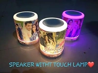 Portable Bluetooth Speaker With Led Light And Your Photo