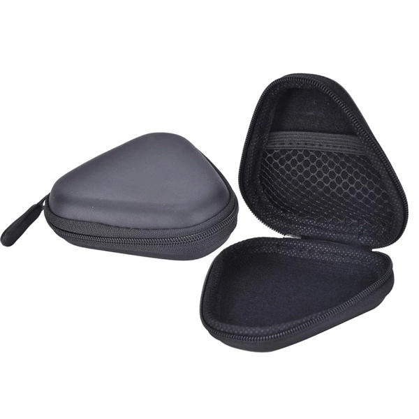 Earphone Box Triangular - black, universal